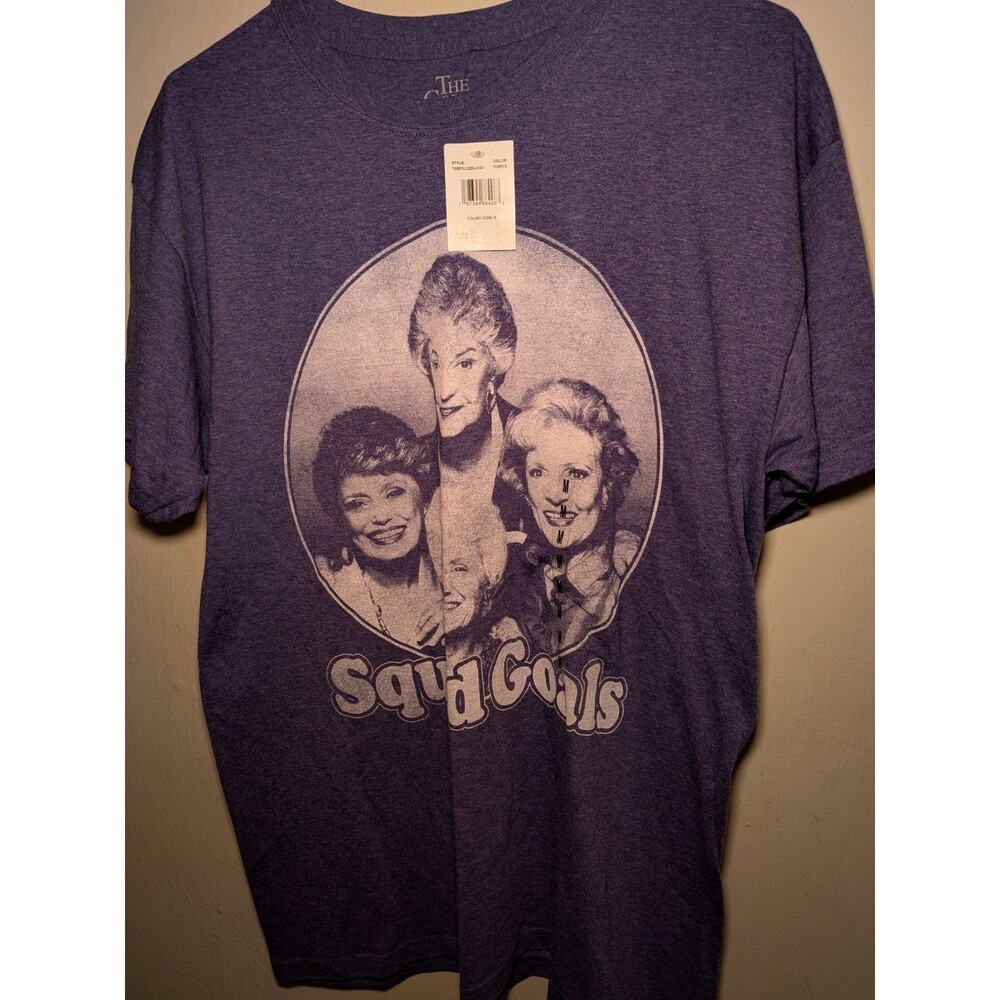 Golden Girls Squad Goals T-Shirt Women’s Size M Purple Graphic TV Show Tee